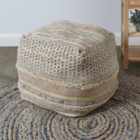 Luxurious Lina Floor Pouf - Stylish and Versatile Home Decor Accent