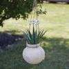 Handcrafted Clay Water Pot Planter - Rustic Garden Decor with Drainage Hole