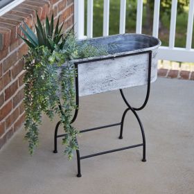Rustic Farmhouse Washtub Bin - Perfect for Storage and Organization