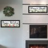 Trendy Decor 4U "Merry & Bright Holiday; Happy Holidays to YOU" Framed Wall Art for Living Room, Wall Art Print for Home Decor